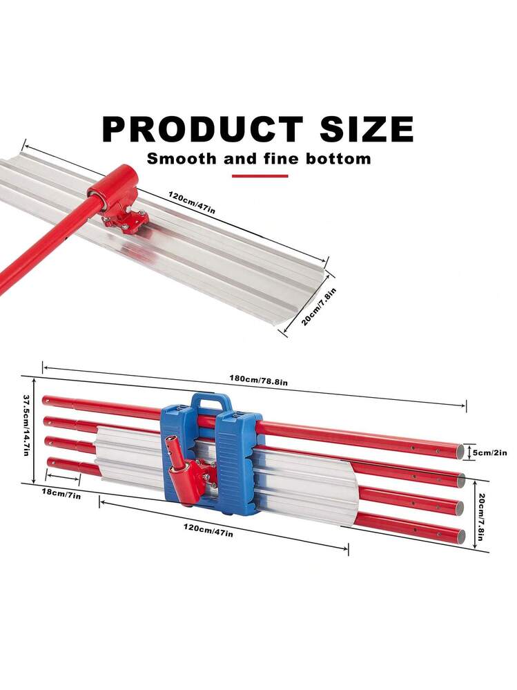 Bullfloat 48’’ with 2 by 6ft pole 