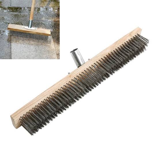Concrete broom