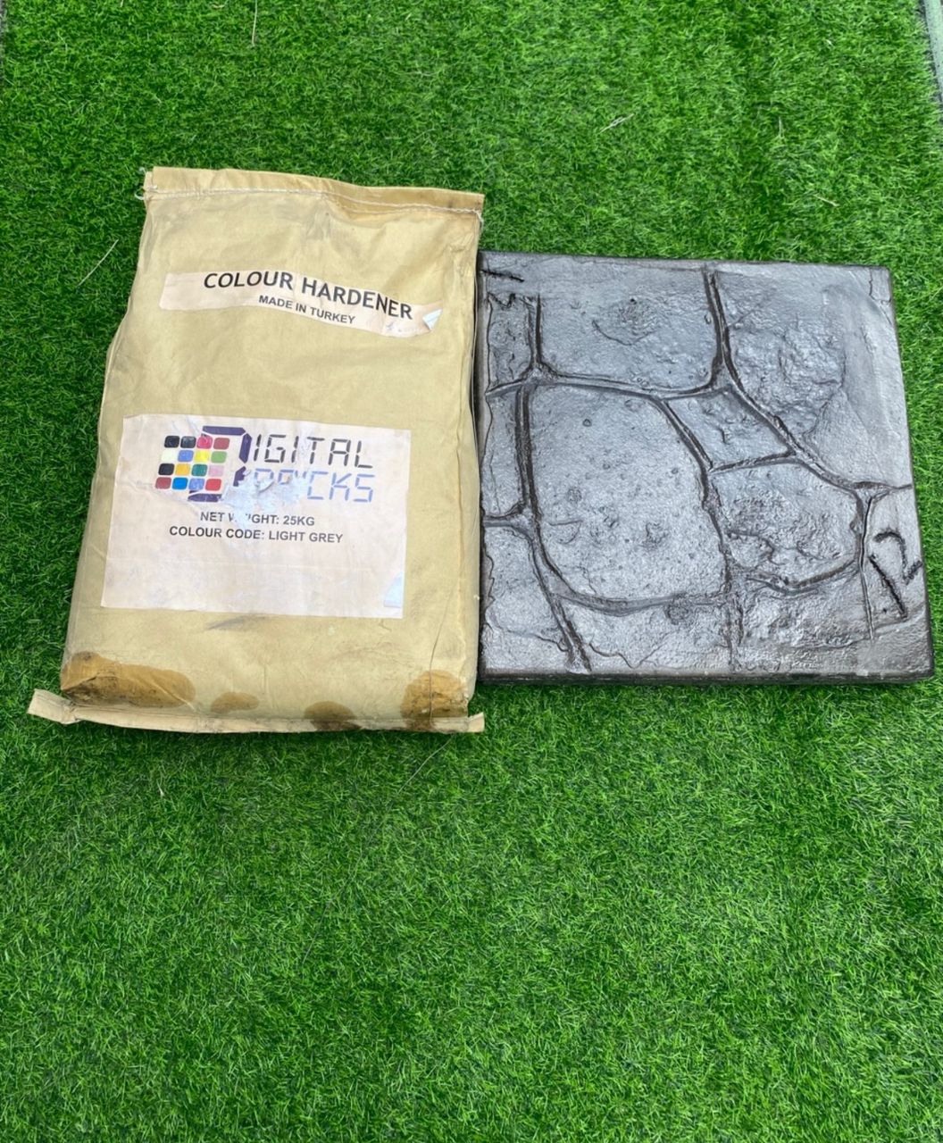 Digital bricks color hardener light gray