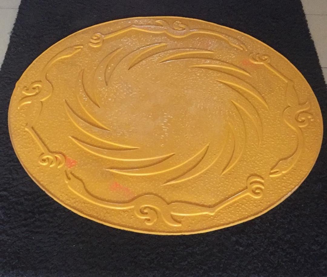 Big flower circle mat