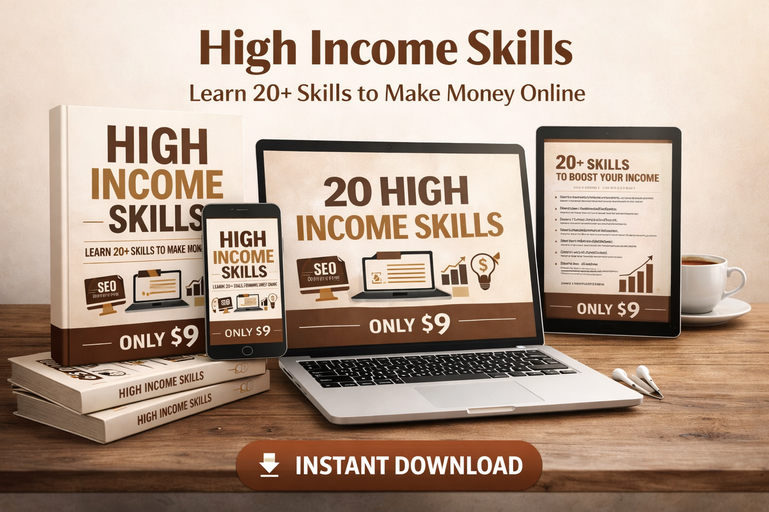 20 High Income Skills eBook – Start Earning Online Today