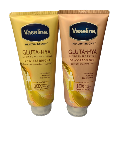 1Pc Vaseline Gluta-Hya Serum Burst UV Lotion Duo