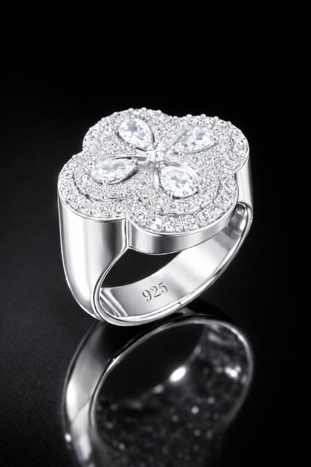 ANILLO TREBOL DE 4 HOJAS 