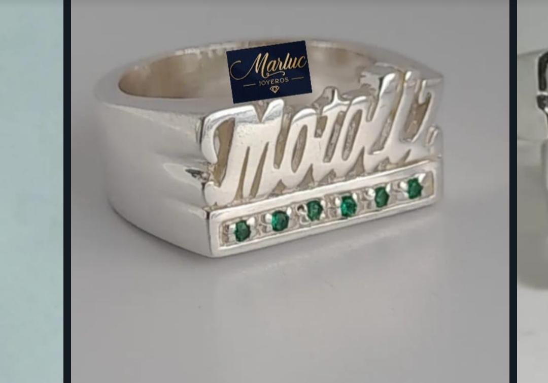 ANILLO NOMBRE MOTO LIZ 