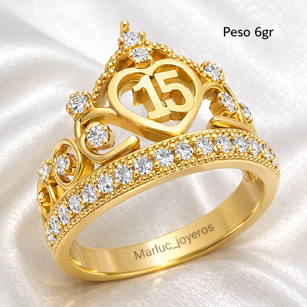 ANILLO CORONA 15 AÑOS 
