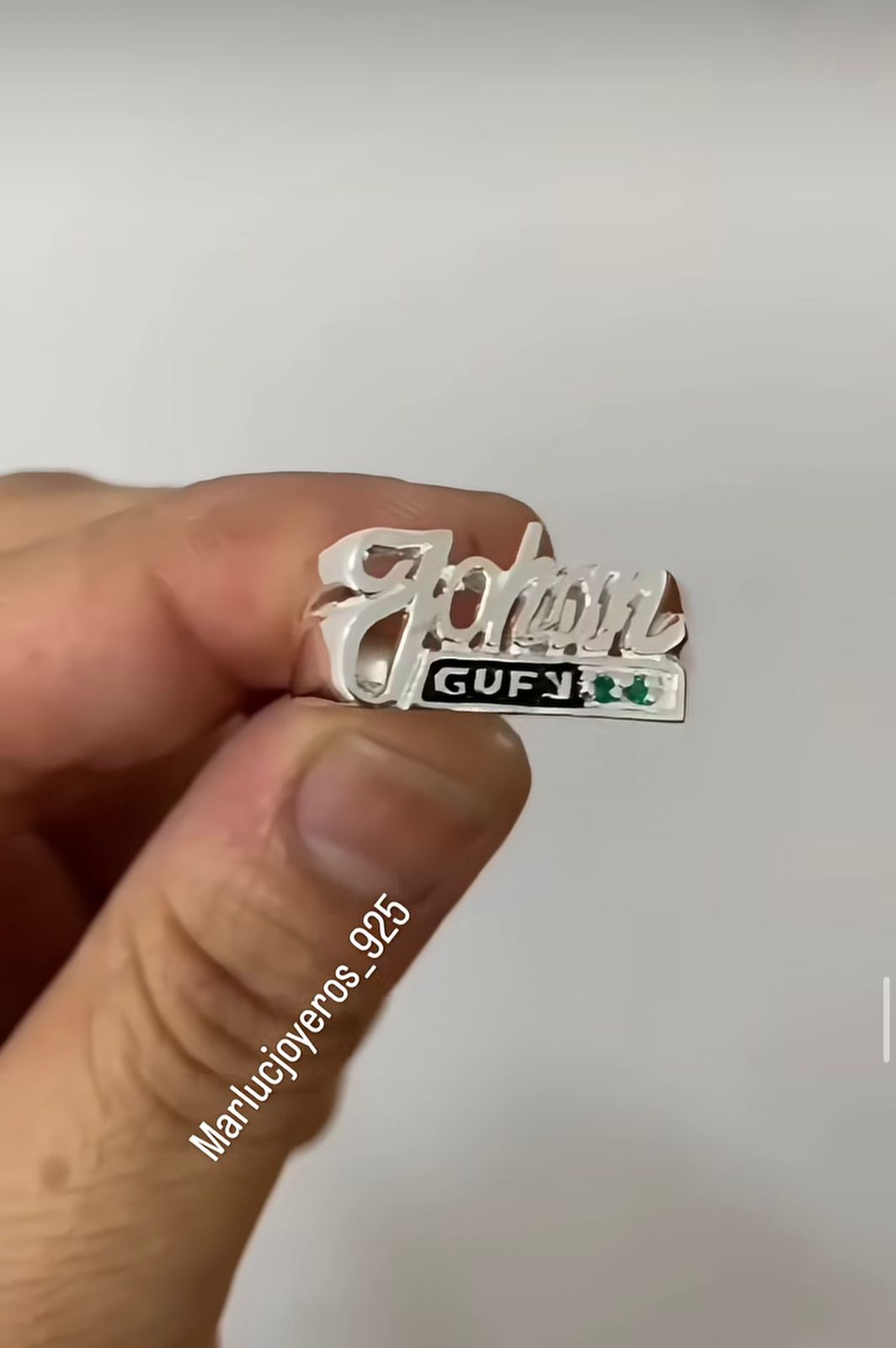 ANILLO NOMBRE JOHAN