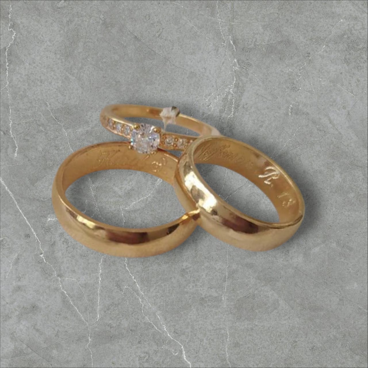 ARGOLLAS DE MATRIMONIO CON SOLITARIO 