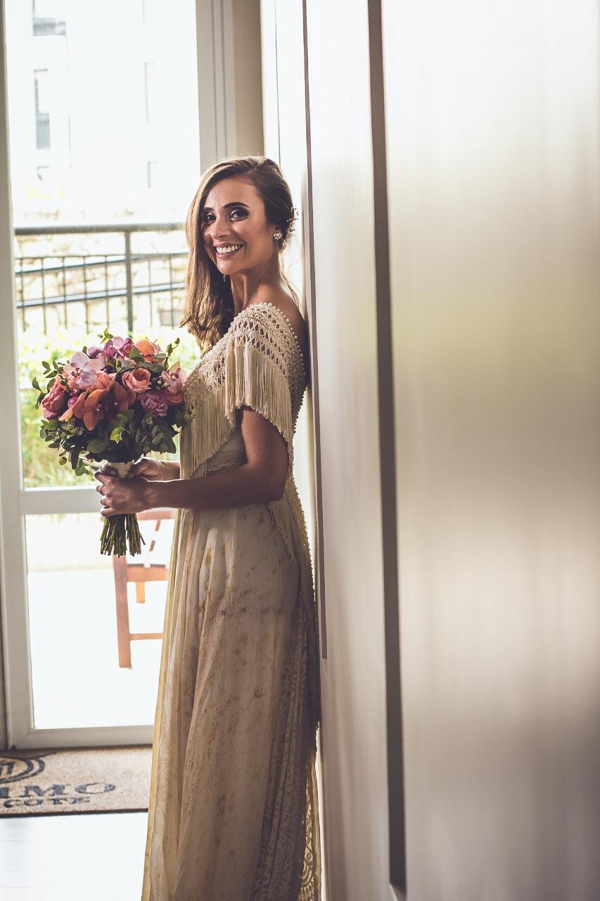 Vestido Matricaria com Impressão Botânica Tam. 38, 42, 46