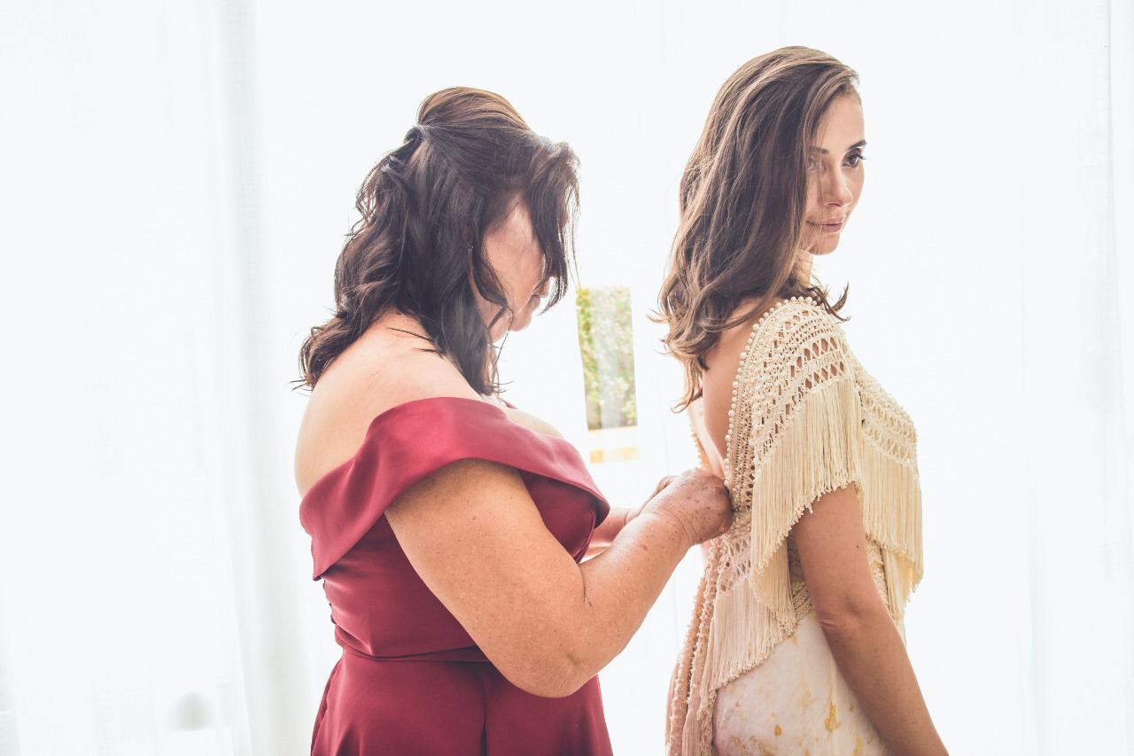 Vestido Matricaria com Impressão Botânica Tam. 38, 42, 46