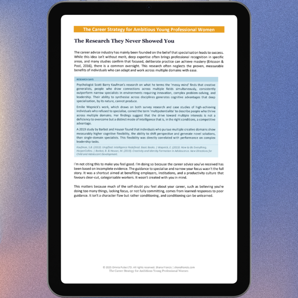 The Career Strategy for Ambitious Young Professional Women