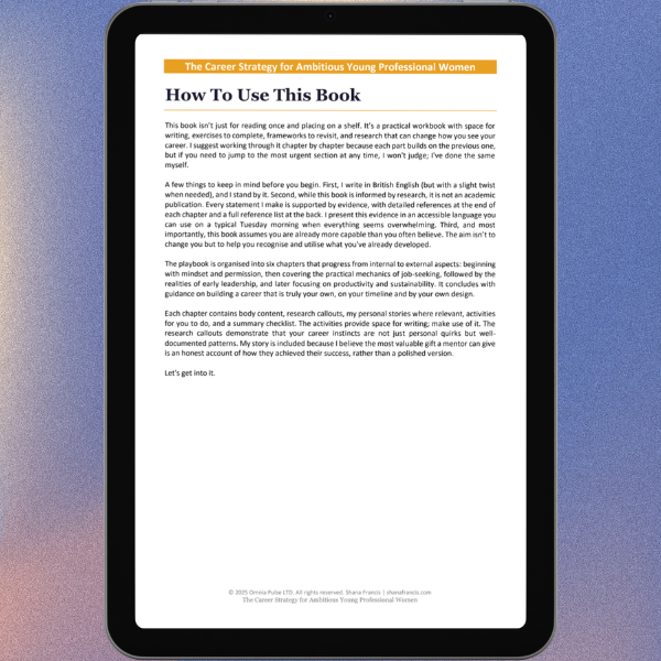 The Career Strategy for Ambitious Young Professional Women