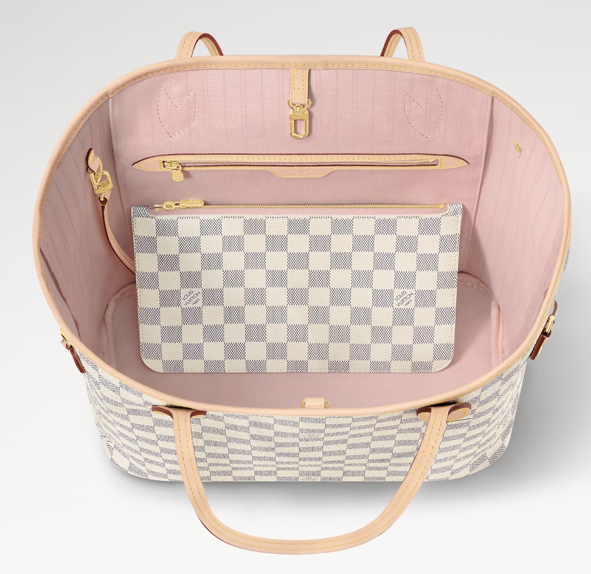Borsa a mano in tela damier