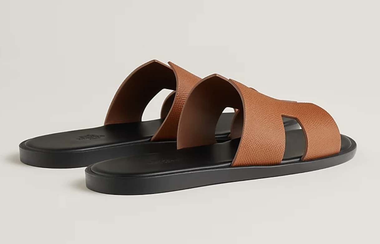 Sandalo slip-on in pelle