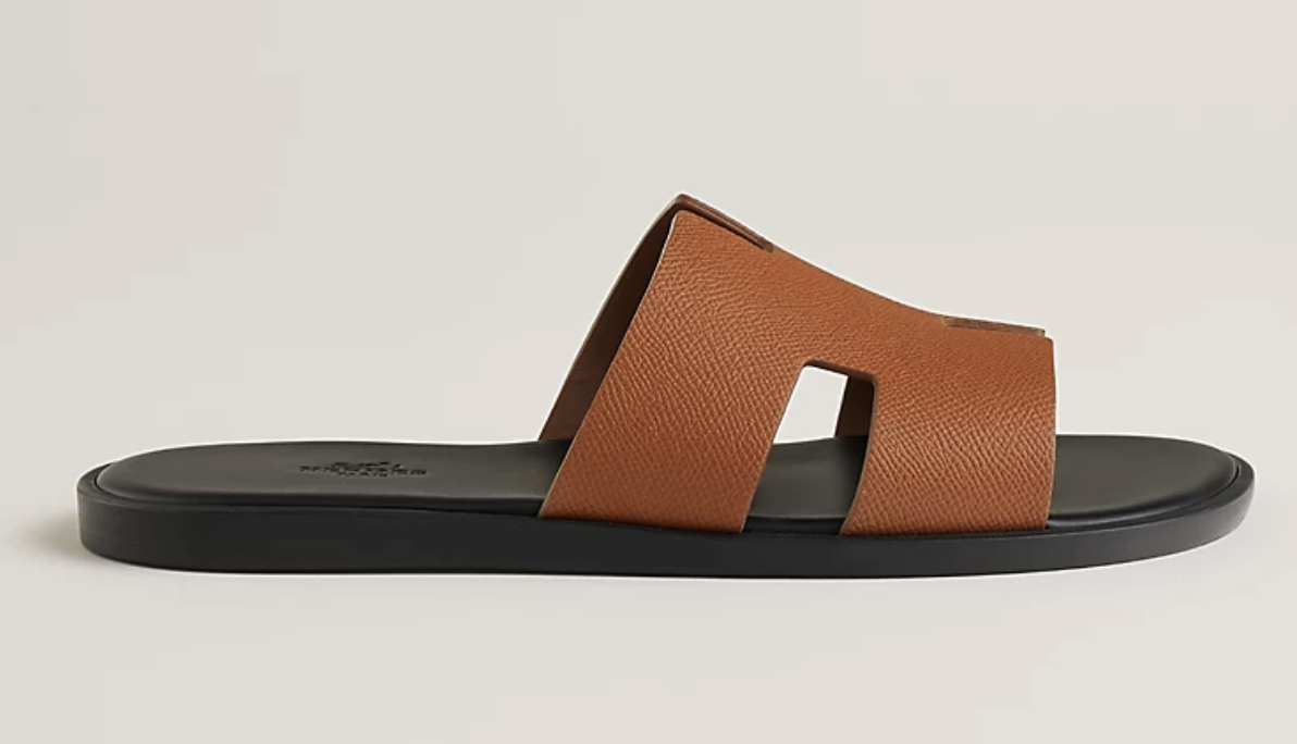 Sandalo slip-on in pelle