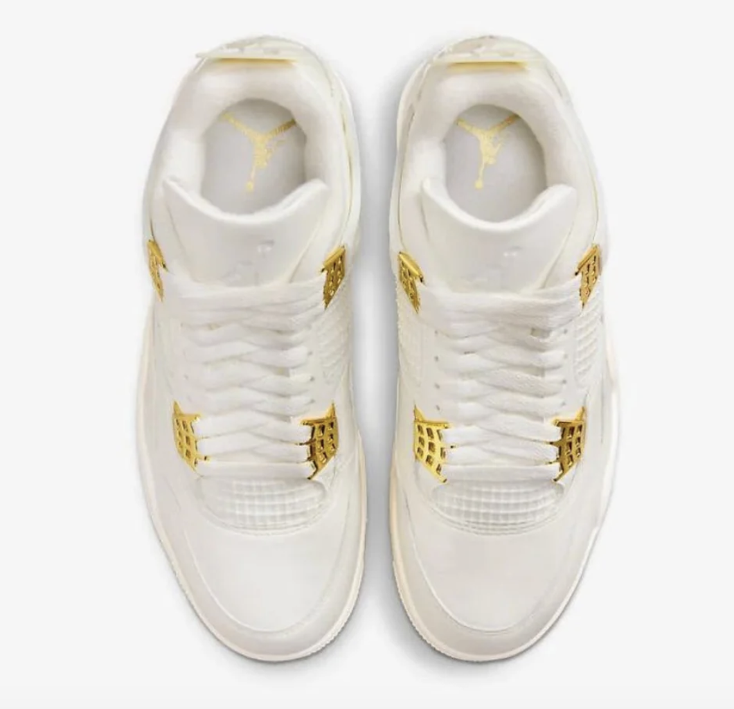 Sneakers bianche e oro
