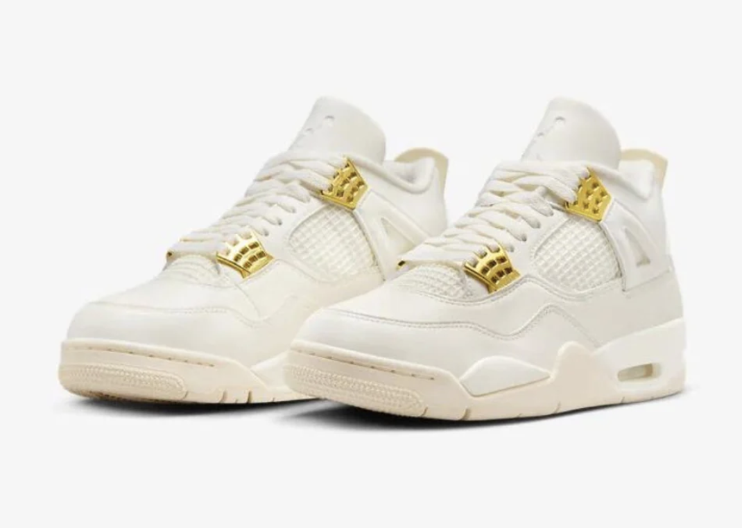 Sneakers bianche e oro