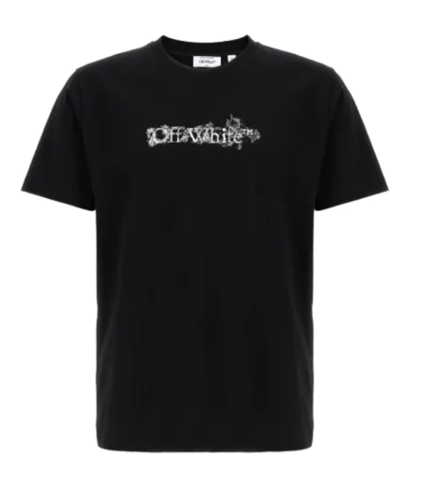 T-shirt Nera Grafica Frecce