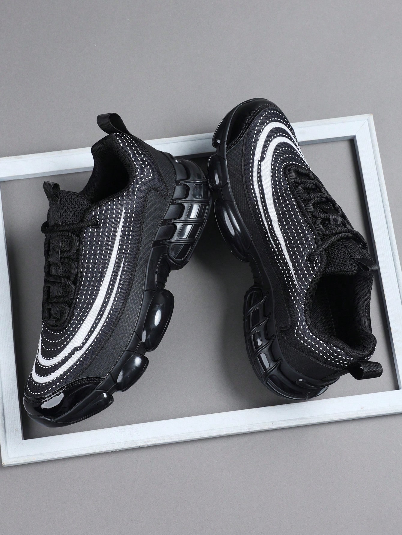 Men's Black Athletic Sneakers