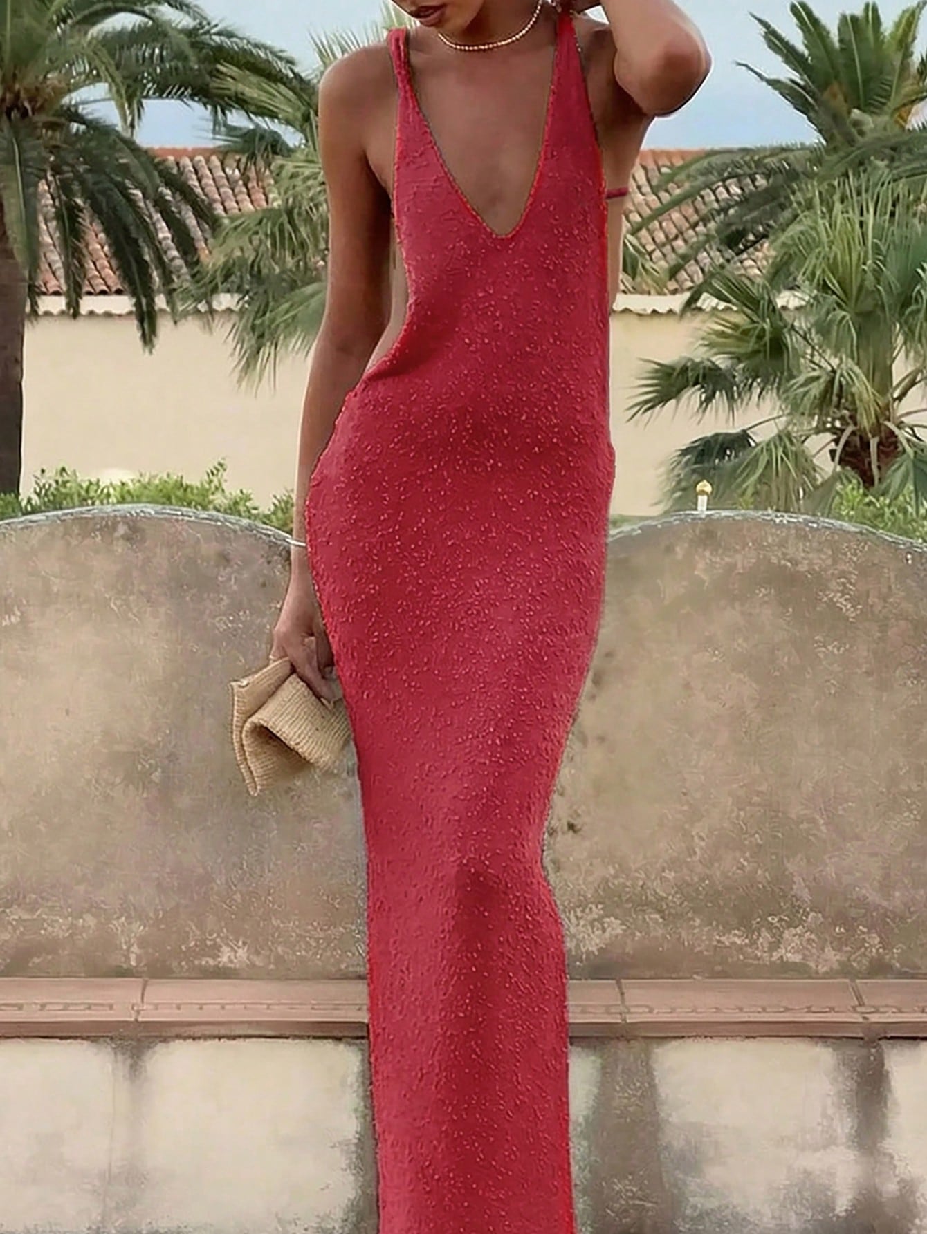 Elegant Red Evening Gown