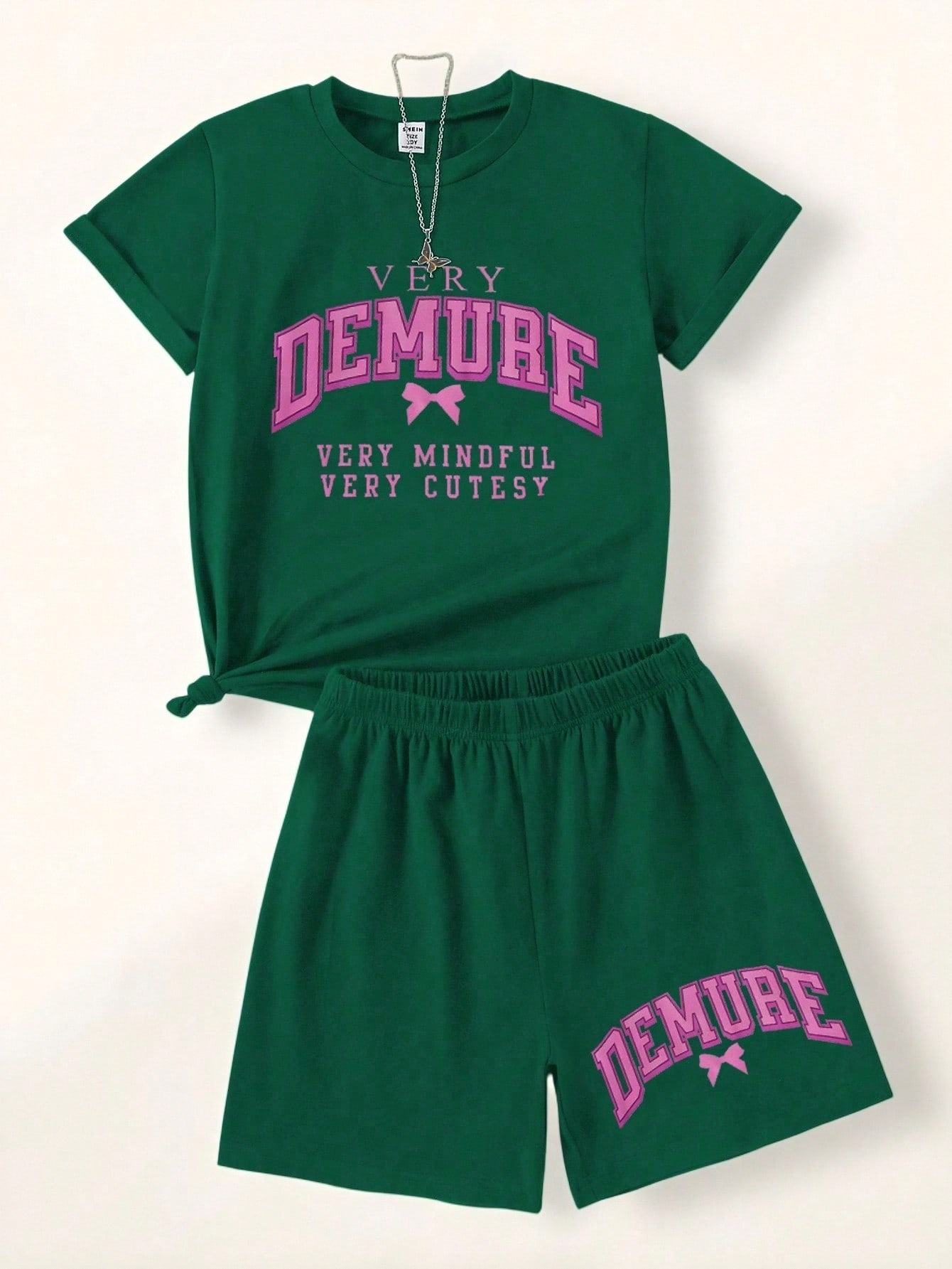 Demure Green Loungewear Set