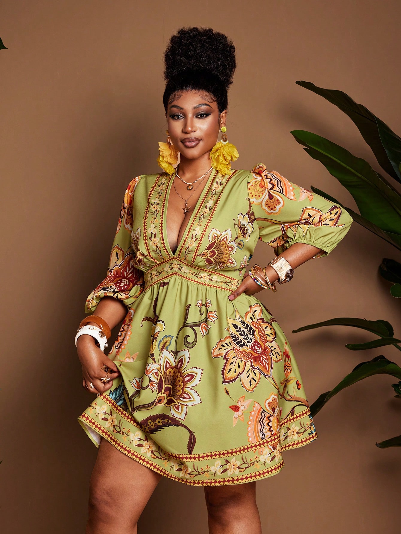 Floral Boho Mini Dress