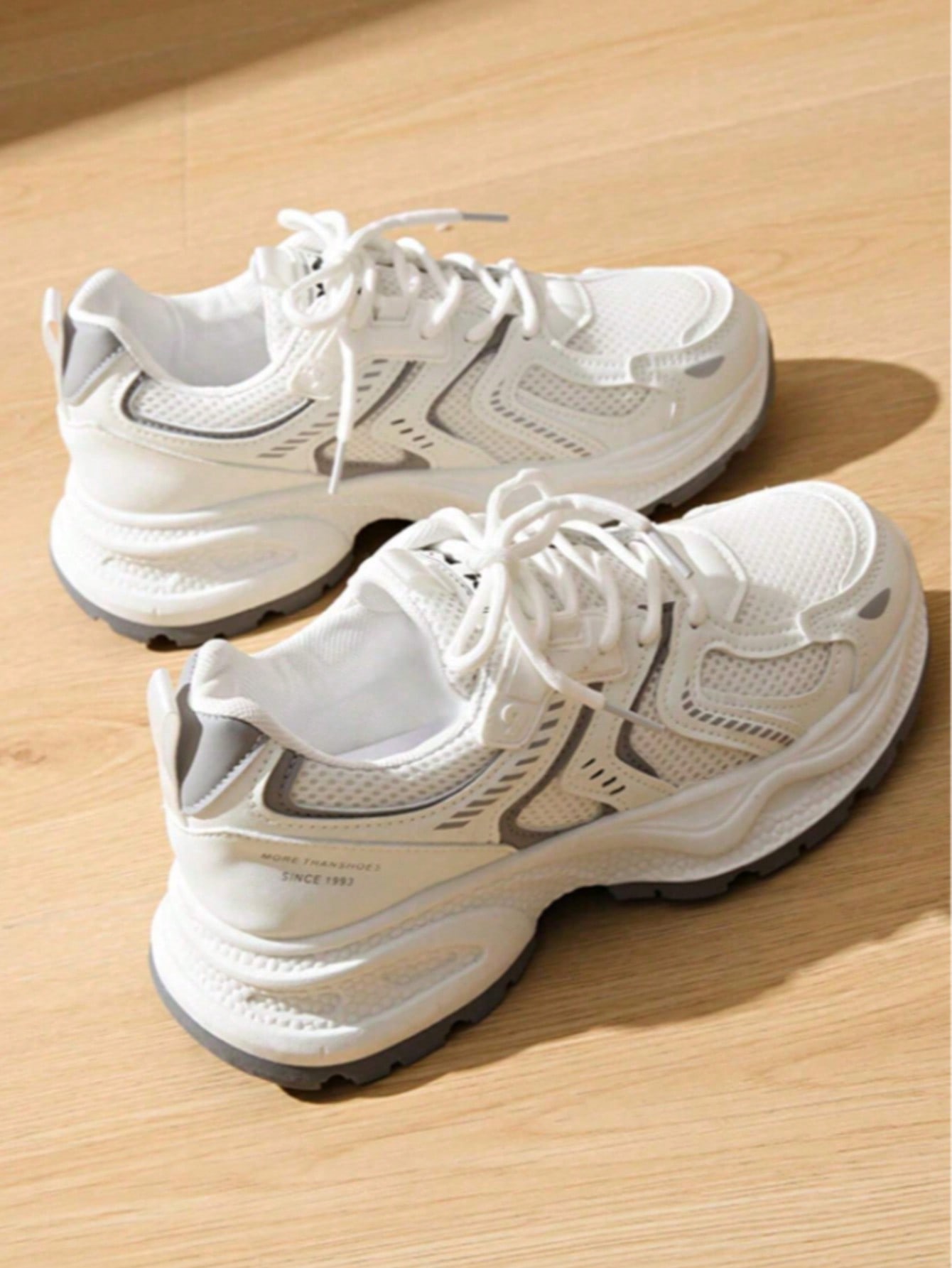 White Mesh Sneakers