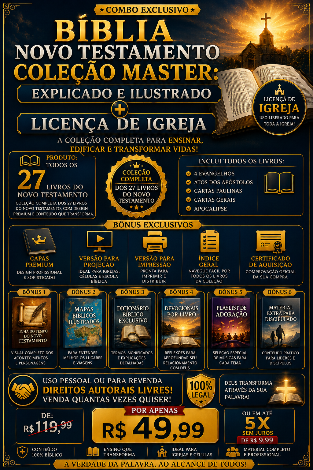 Bíblia Novo Testamento Coleção Master Digital