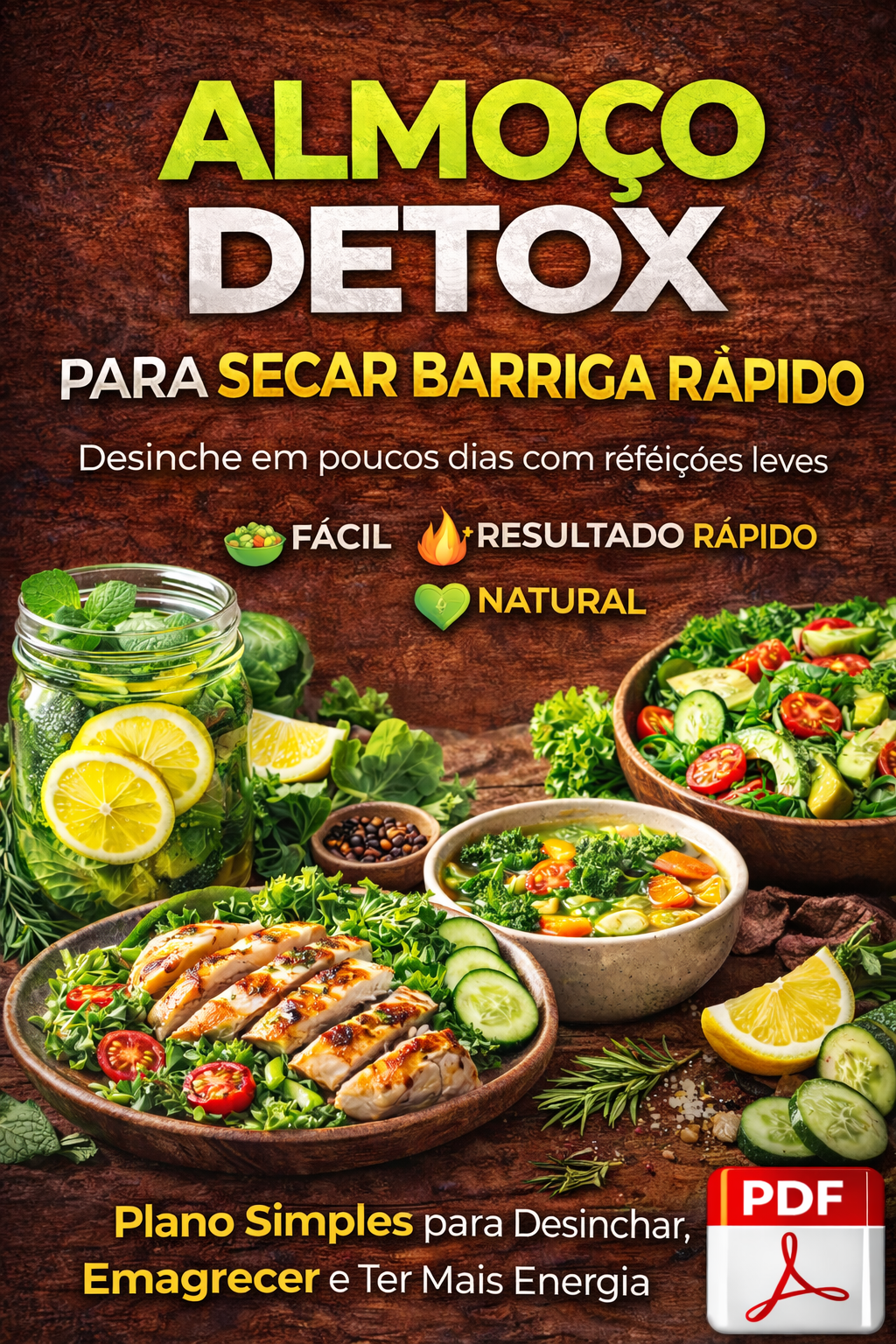 Almoço Detox para secar a barriga