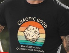 Chaotic Good Retro T-Shirt