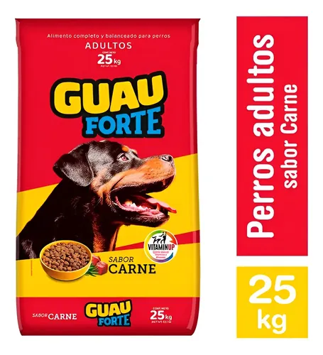 Guau Forte Adultos Sabor Carne 25kg