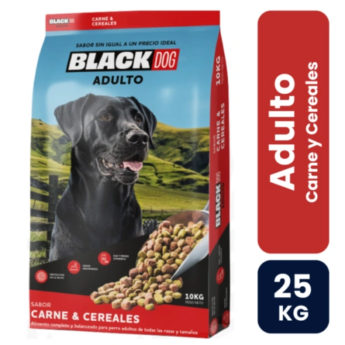 Black Dog Adulto Carne y Cereales 25kg