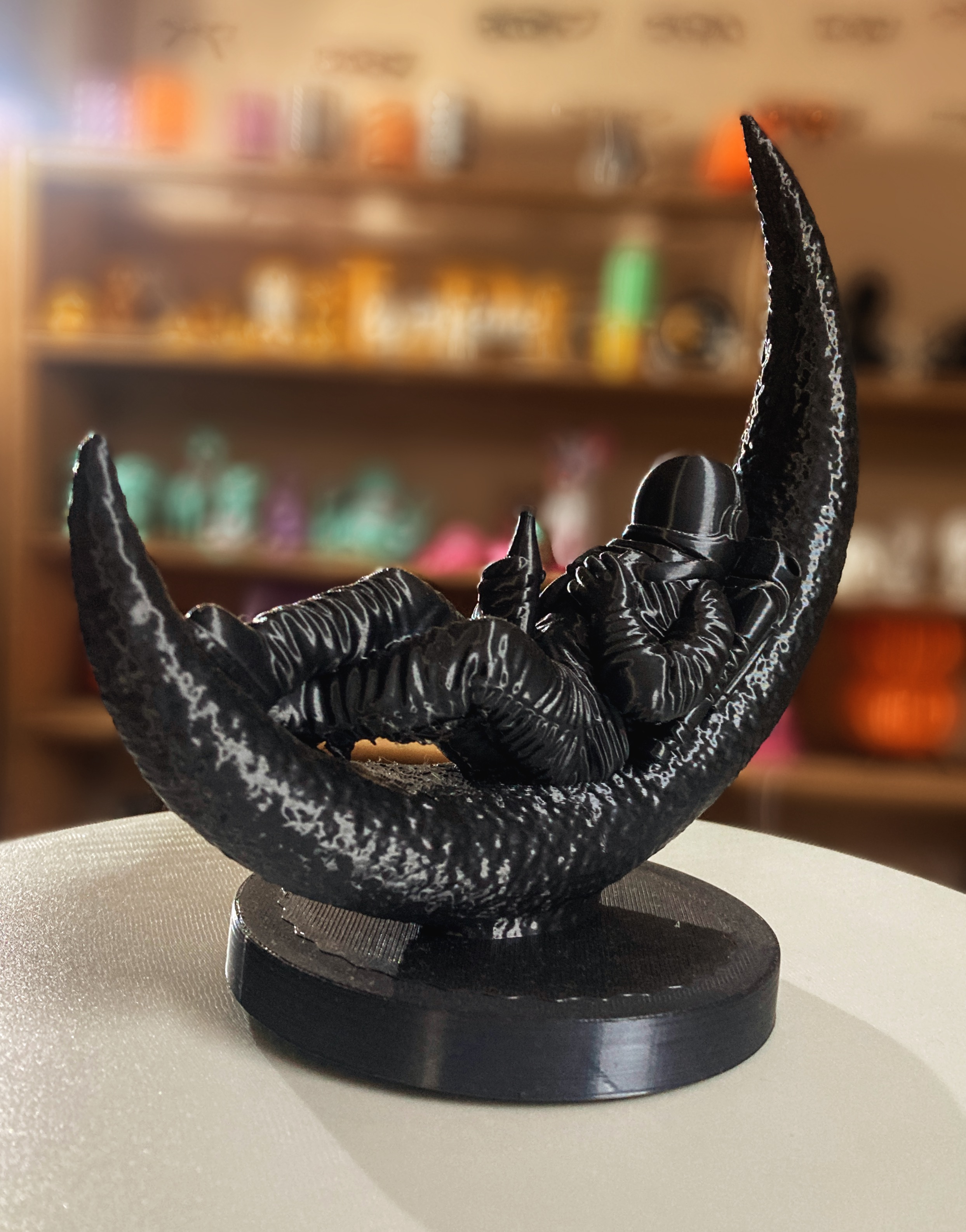 Estatueta Astronauta na Lua