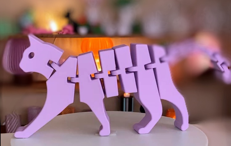Gato Articulado Decorativo