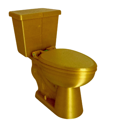 Vaso Sanitário Dourado
