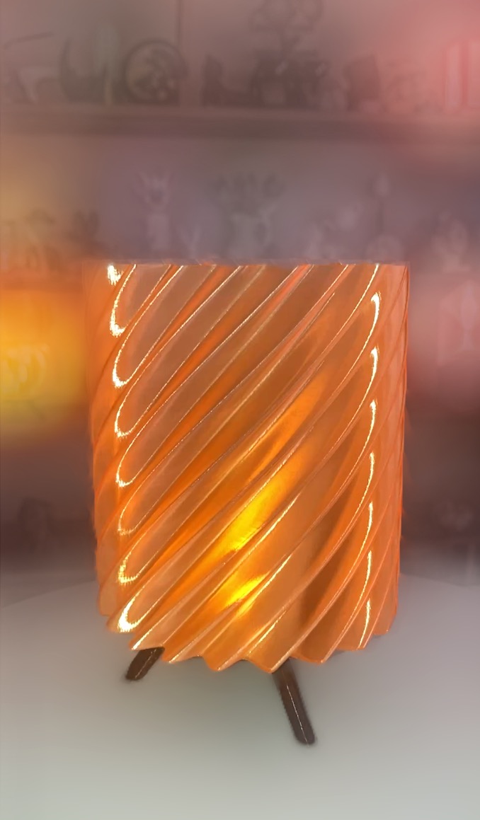 Abajur Espiral de Mesa
