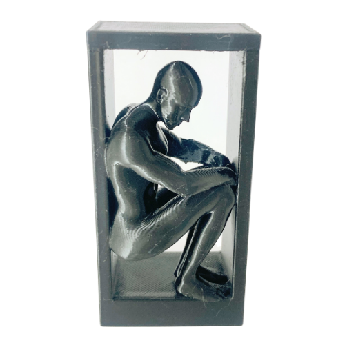 Escultura Contemplativa em Caixa