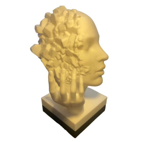 Escultura Cabeça Abstrata