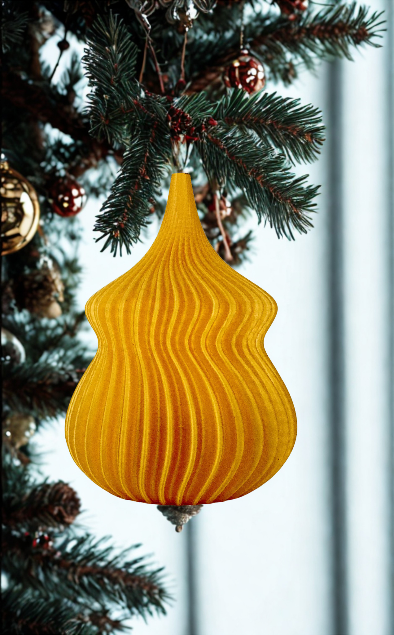 Enfeite de Natal Dourado