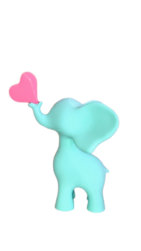 Elefante Decorativo com Coração