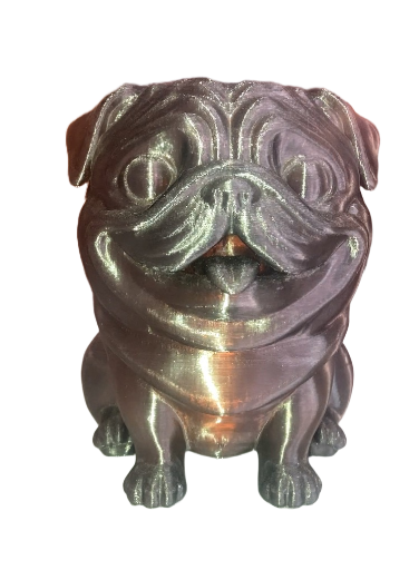 Vaso de Cachorro Pug Decorativo