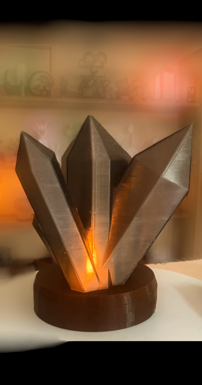 Luminária Cristal 3D