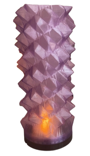 Luminária Origami Roxa