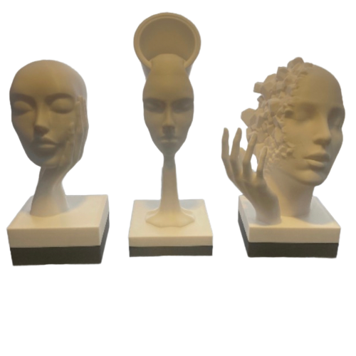 Esculturas Modernas de Cabeças Decorativas