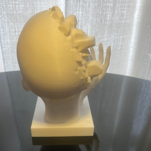 Escultura Cabeça Abstrata