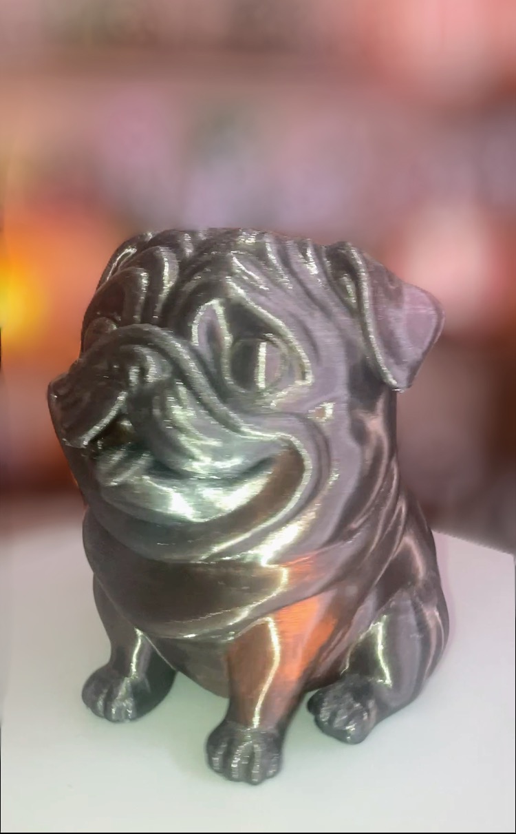 Vaso de Cachorro Pug Decorativo
