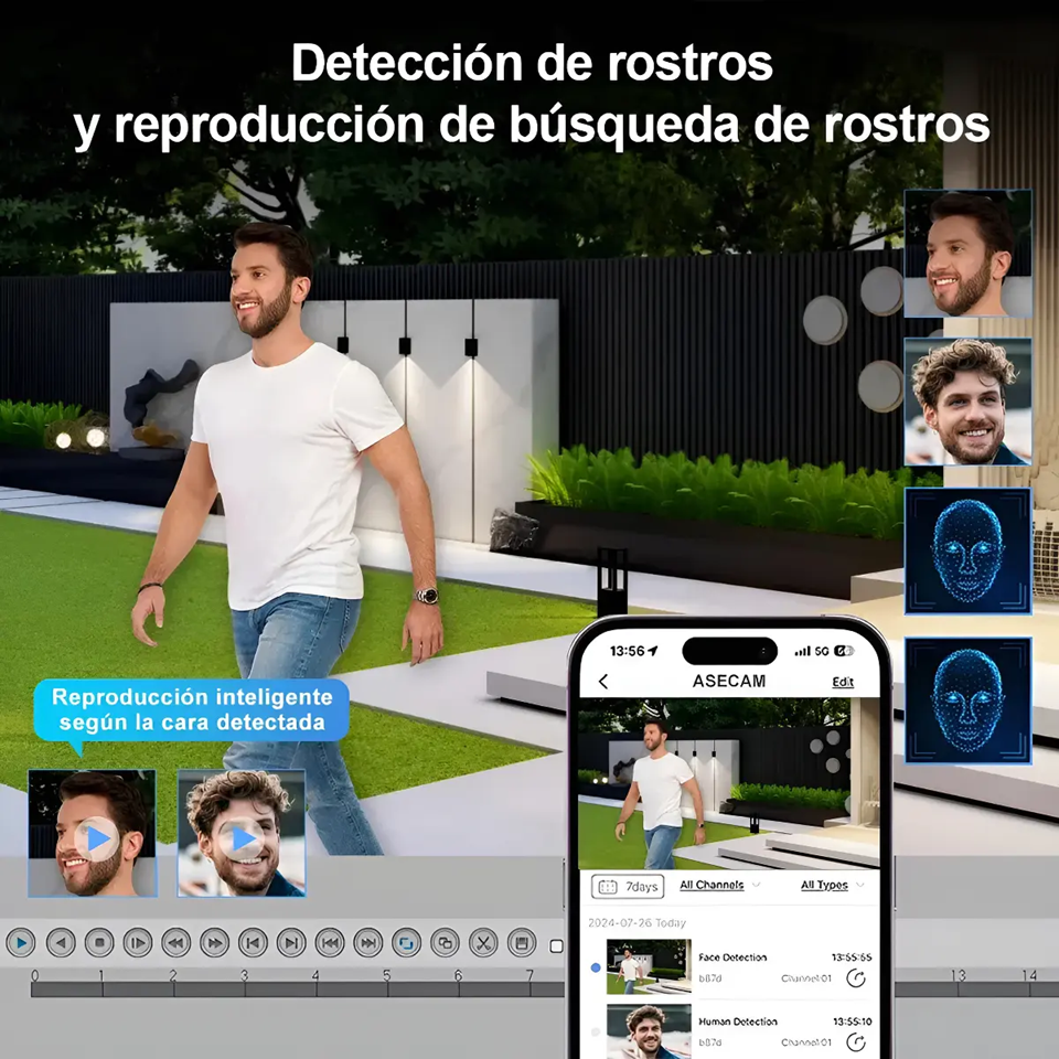 Kit Cámaras De Seguridad 5mp Ptz Con Audio 8 Canales Dvr 1tb