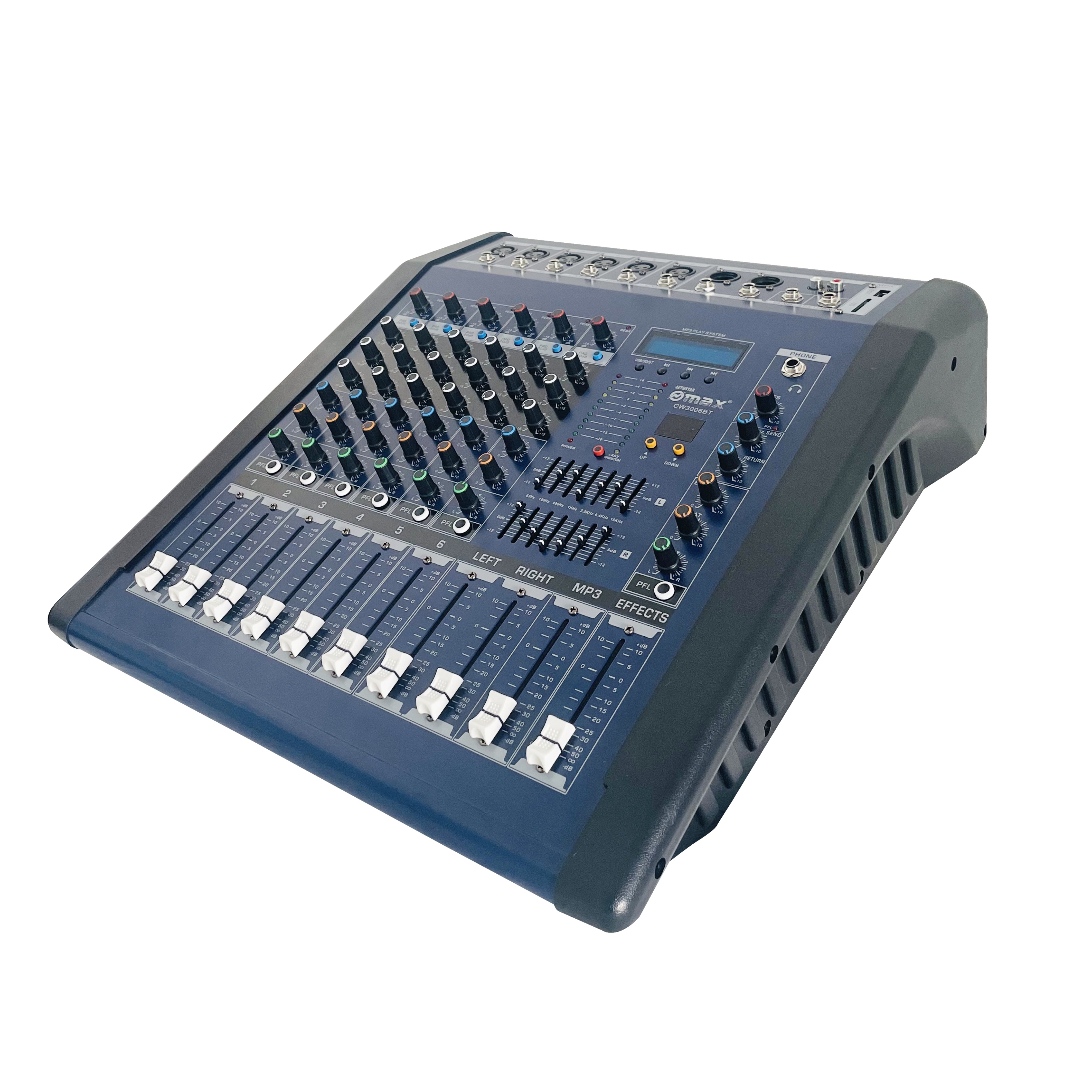 6 channel powered mixer