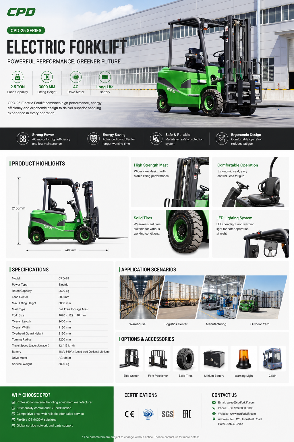 CPD Electric Forklift