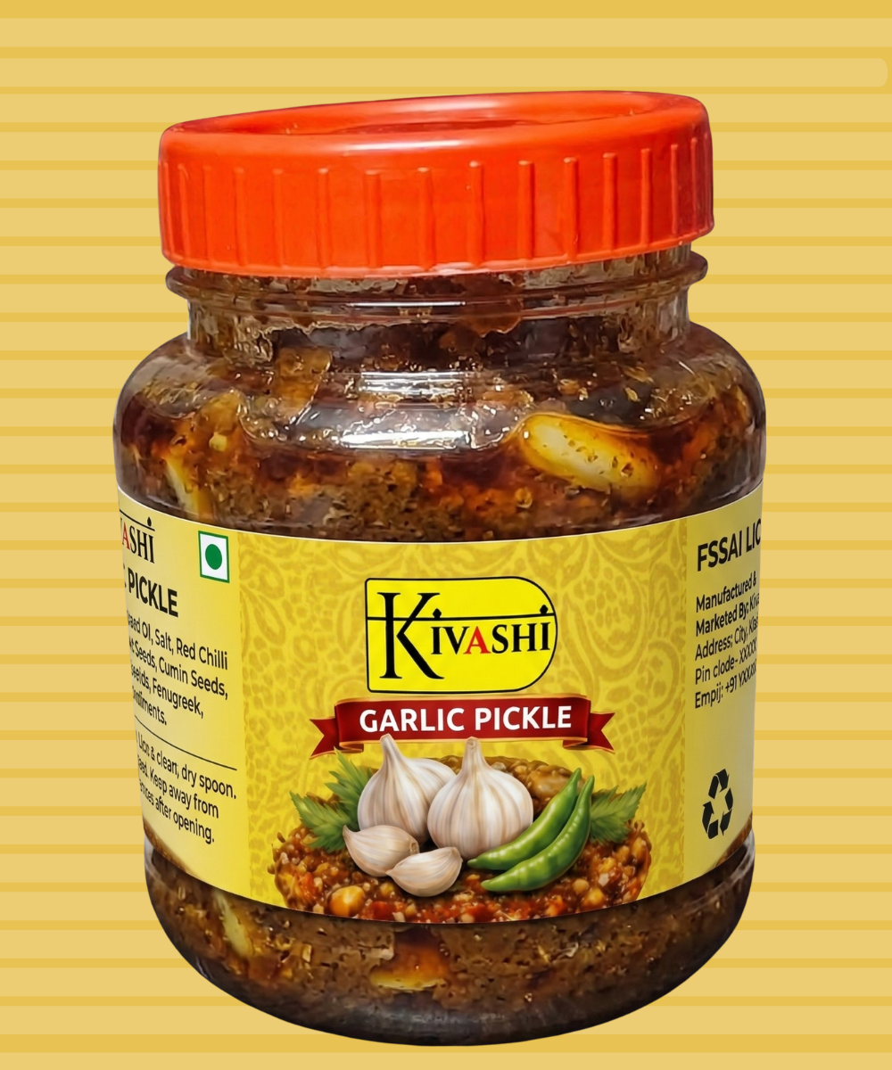 Kivashi Garlic Pickle – Homemade, Spicy & Flavorful