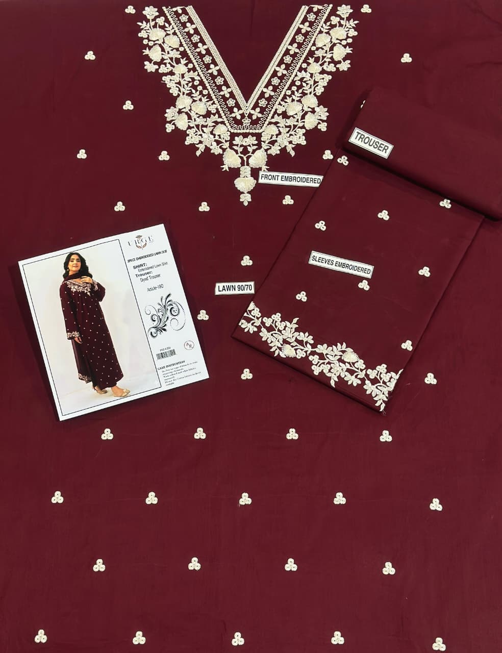 Lawn 2 Piece (Embroidered Summer Collection)